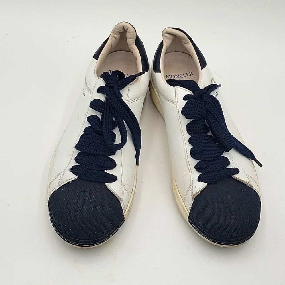 Moncler Angeline Leather/Canvas Sneakers size 38 - Picture 4 of 7